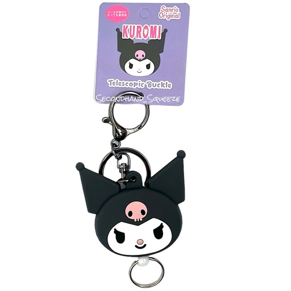 Sanrio Kuromi Keychain Reel Badge - Picture 2 of 3